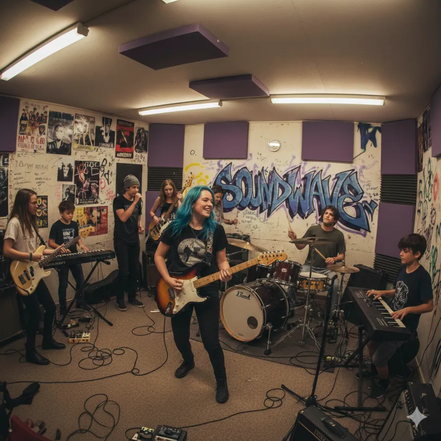 Sala prove per musicisti