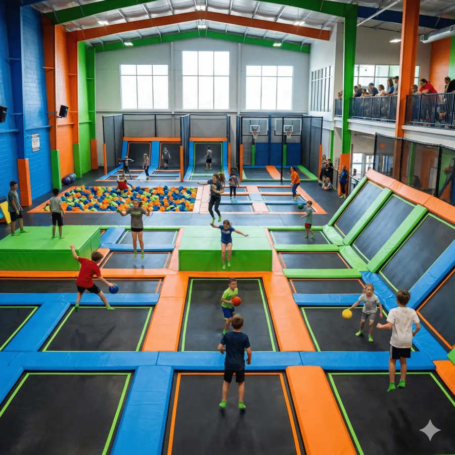 Palestra con trampolini