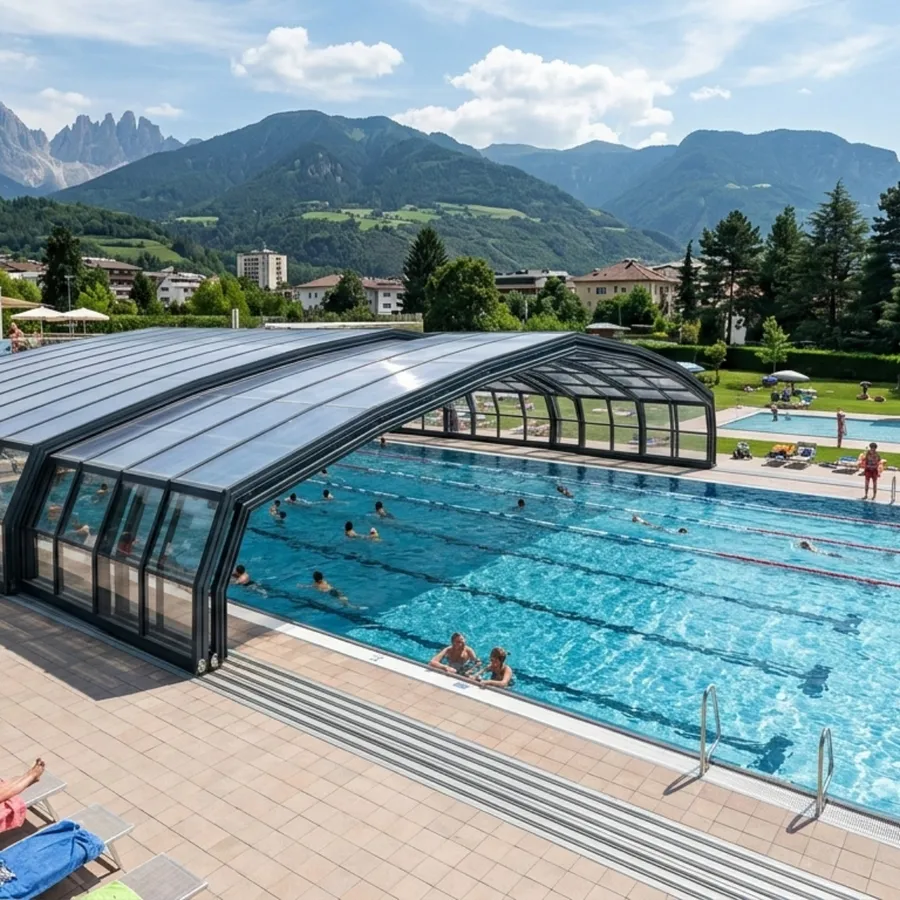 Copertura per piscina collalbo